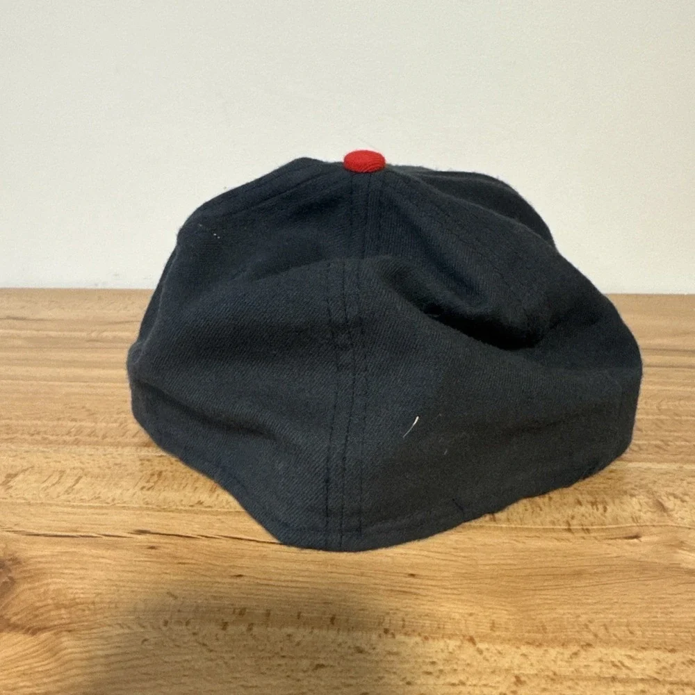 VTG Roman Pro St Louis Cardinals Hat Fitted 7 3/8 MLB Wool Cap Navy Red USA Made - Picture 4 of 9